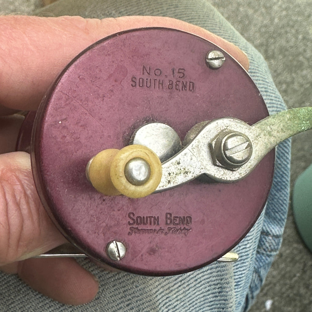 Vintage South Bend “Famous in Fishery” No. 15 Reel - 1960s