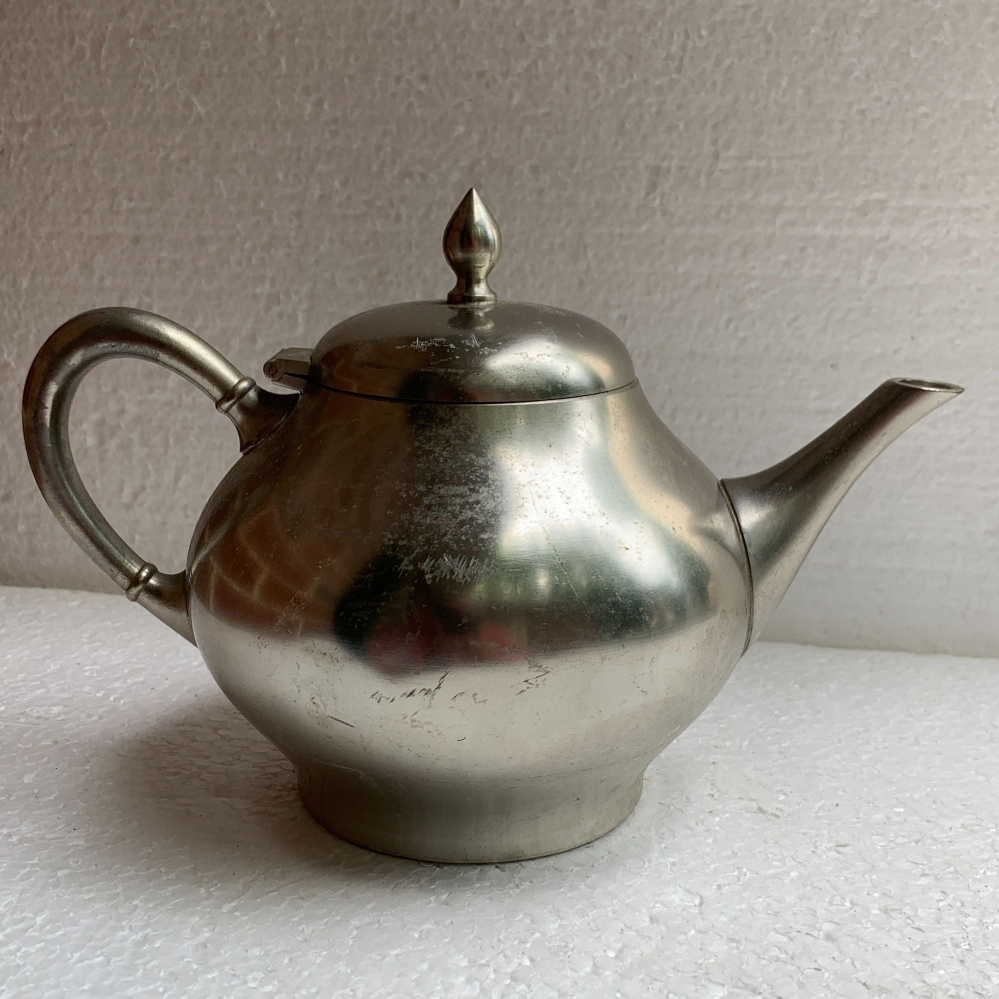 Antique Pewter Tea Kettle