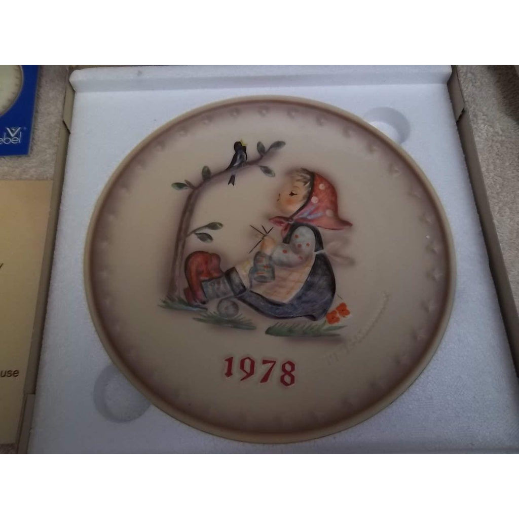 The plates are as artistically hand painted and hand crafted as the Hummel Figurines