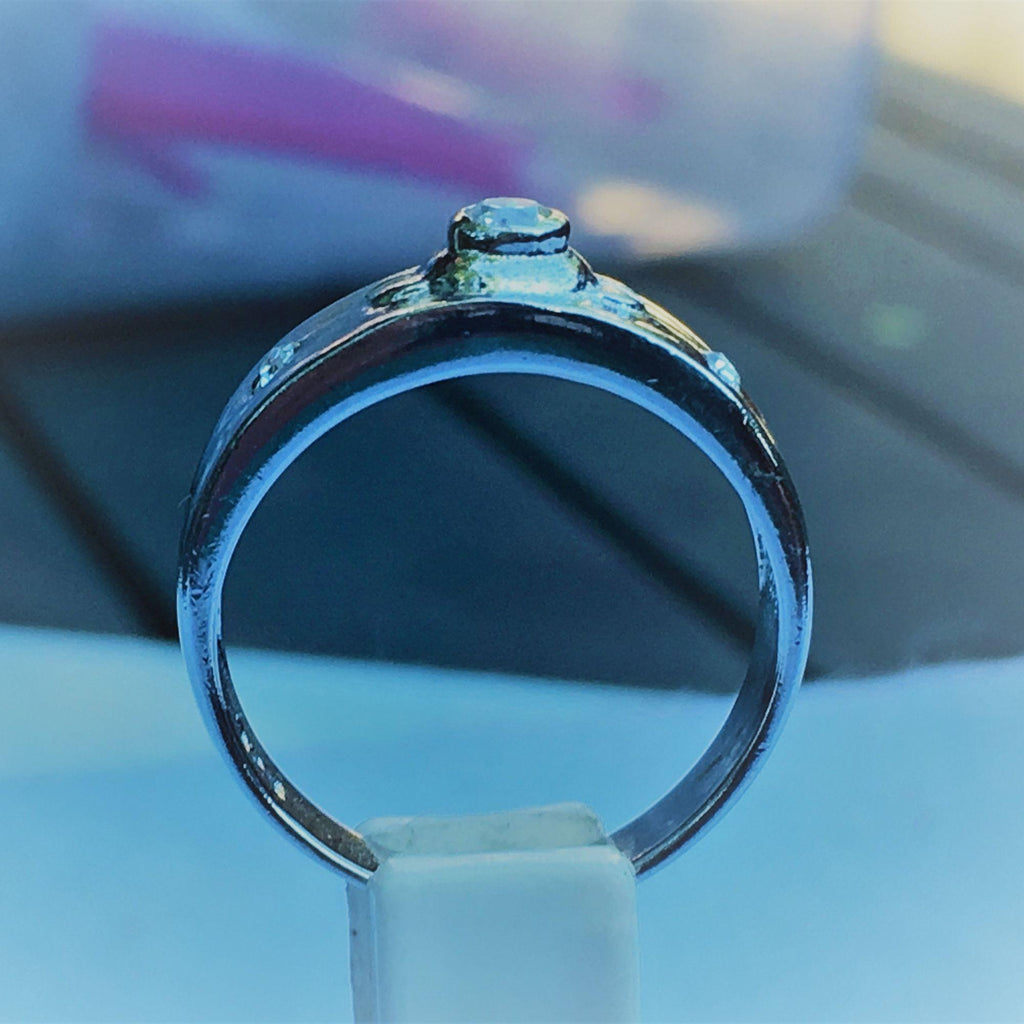 Simulated diamonds set on silver jewelry make a beautiful combination!